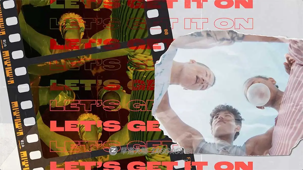 AE模板 嘻哈宝丽来相片纸片拼贴说唱摇滚宣传片开场白视频海报标题动画特效素材包 Komodo – Grunge Urban Intro插图4 AE模板 嘻哈宝丽来相片纸片拼贴说唱摇滚宣传片开场白视频海报标题动画特效素材包 Komodo – Grunge Urban Intro插图4