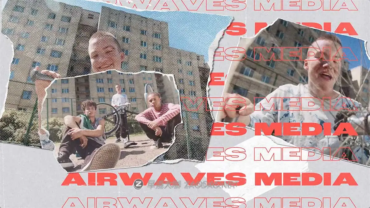 AE模板 嘻哈宝丽来相片纸片拼贴说唱摇滚宣传片开场白视频海报标题动画特效素材包 Komodo – Grunge Urban Intro插图2 AE模板 嘻哈宝丽来相片纸片拼贴说唱摇滚宣传片开场白视频海报标题动画特效素材包 Komodo – Grunge Urban Intro插图2