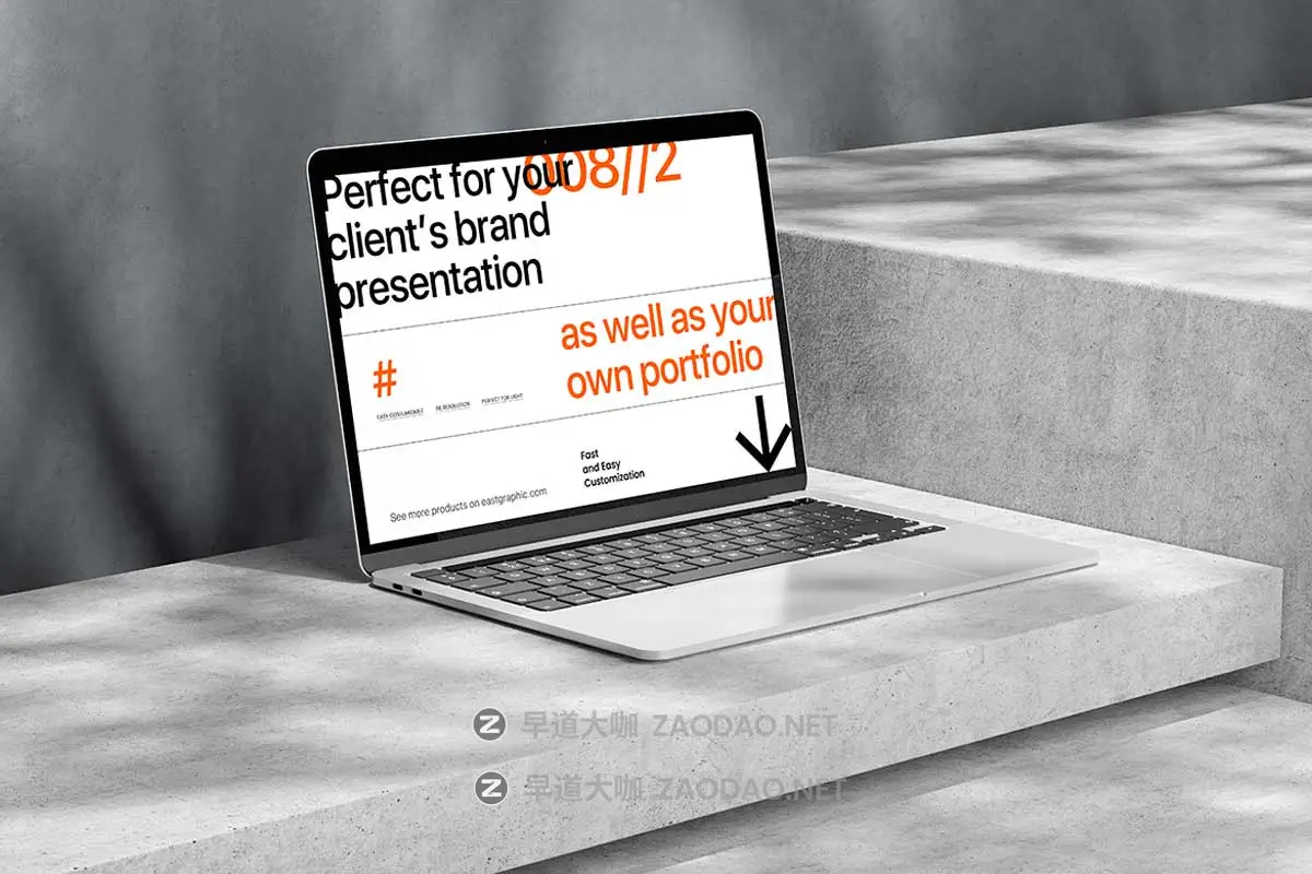 10款混凝土背景阴影UI广告设计苹果电脑MacBook笔记本展示PS贴图样机模板 10 PSD Minimalist MacBook Mockup插图7 10款混凝土背景阴影UI广告设计苹果电脑MacBook笔记本展示PS贴图样机模板 10 PSD Minimalist MacBook Mockup插图7