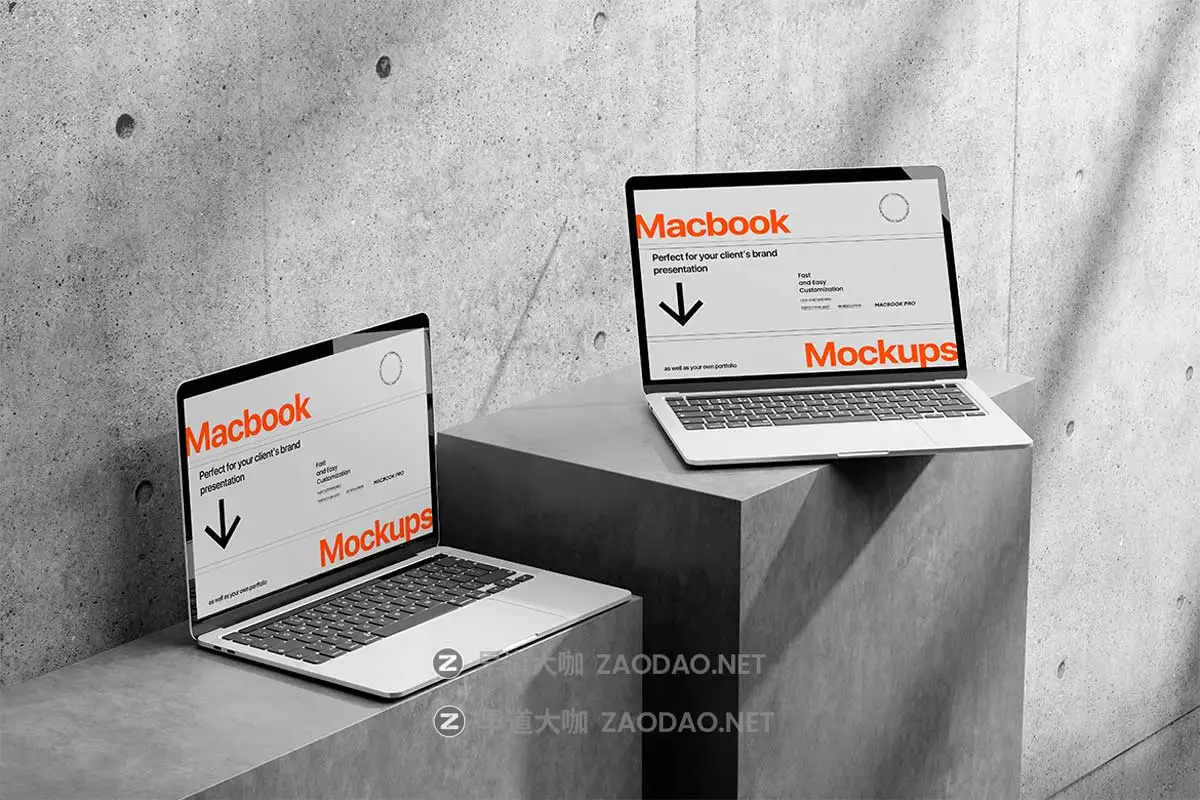 10款混凝土背景阴影UI广告设计苹果电脑MacBook笔记本展示PS贴图样机模板 10 PSD Minimalist MacBook Mockup插图3 10款混凝土背景阴影UI广告设计苹果电脑MacBook笔记本展示PS贴图样机模板 10 PSD Minimalist MacBook Mockup插图3
