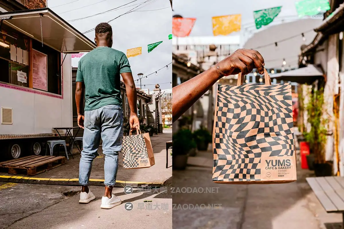7款国外模特手持购物手提袋纸袋咖啡袋打包袋VI设计展示PS贴图样机MOCKUP模板素材 Paper Bag Mockup Set (outdoor) by Creatsy插图4 7款国外模特手持购物手提袋纸袋咖啡袋打包袋VI设计展示PS贴图样机MOCKUP模板素材 Paper Bag Mockup Set (outdoor) by Creatsy插图4