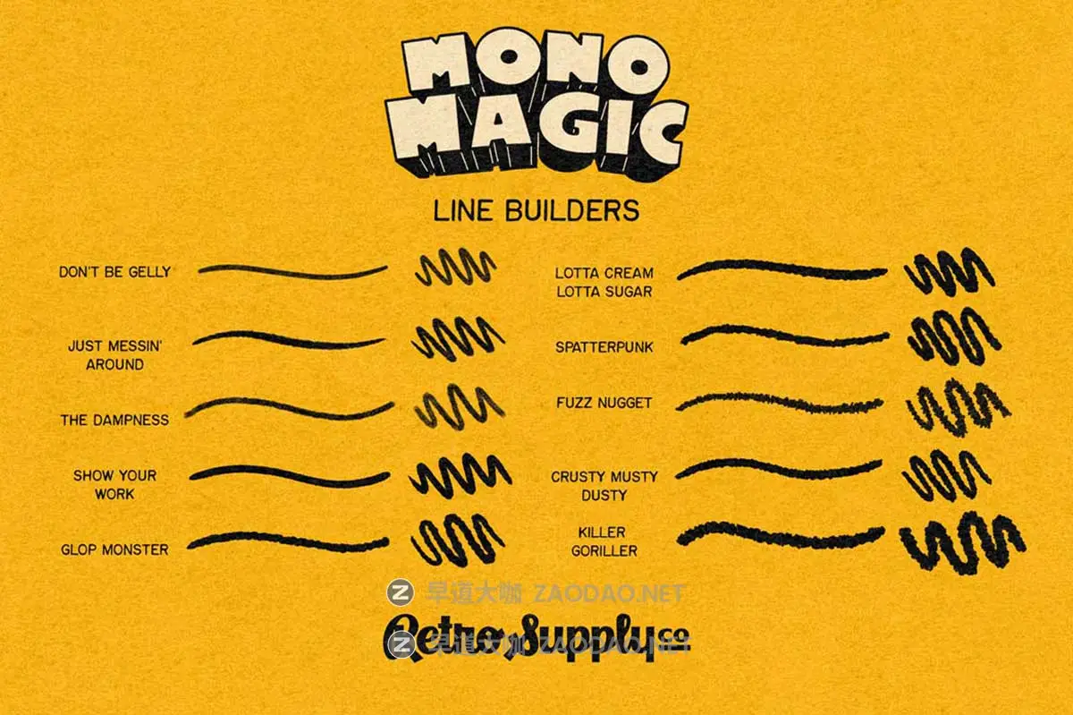 33款水墨线条颗粒半调绘画效果Procreate笔刷画笔设计素材 MonoMagic Inking Brushes for Procreate插图5 33款水墨线条颗粒半调绘画效果Procreate笔刷画笔设计素材 MonoMagic Inking Brushes for Procreate插图5