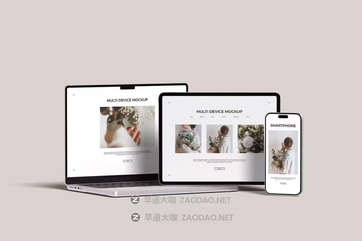 10款INS风UI界面设计iPhone手机iPad平板MacBook电脑展示PS贴图样机模板 Multi Device Mockup – Scene Creator插图6 10款INS风UI界面设计iPhone手机iPad平板MacBook电脑展示PS贴图样机模板 Multi Device Mockup – Scene Creator插图6