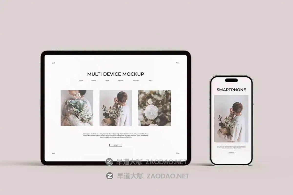 10款INS风UI界面设计iPhone手机iPad平板MacBook电脑展示PS贴图样机模板 Multi Device Mockup – Scene Creator插图3 10款INS风UI界面设计iPhone手机iPad平板MacBook电脑展示PS贴图样机模板 Multi Device Mockup – Scene Creator插图3