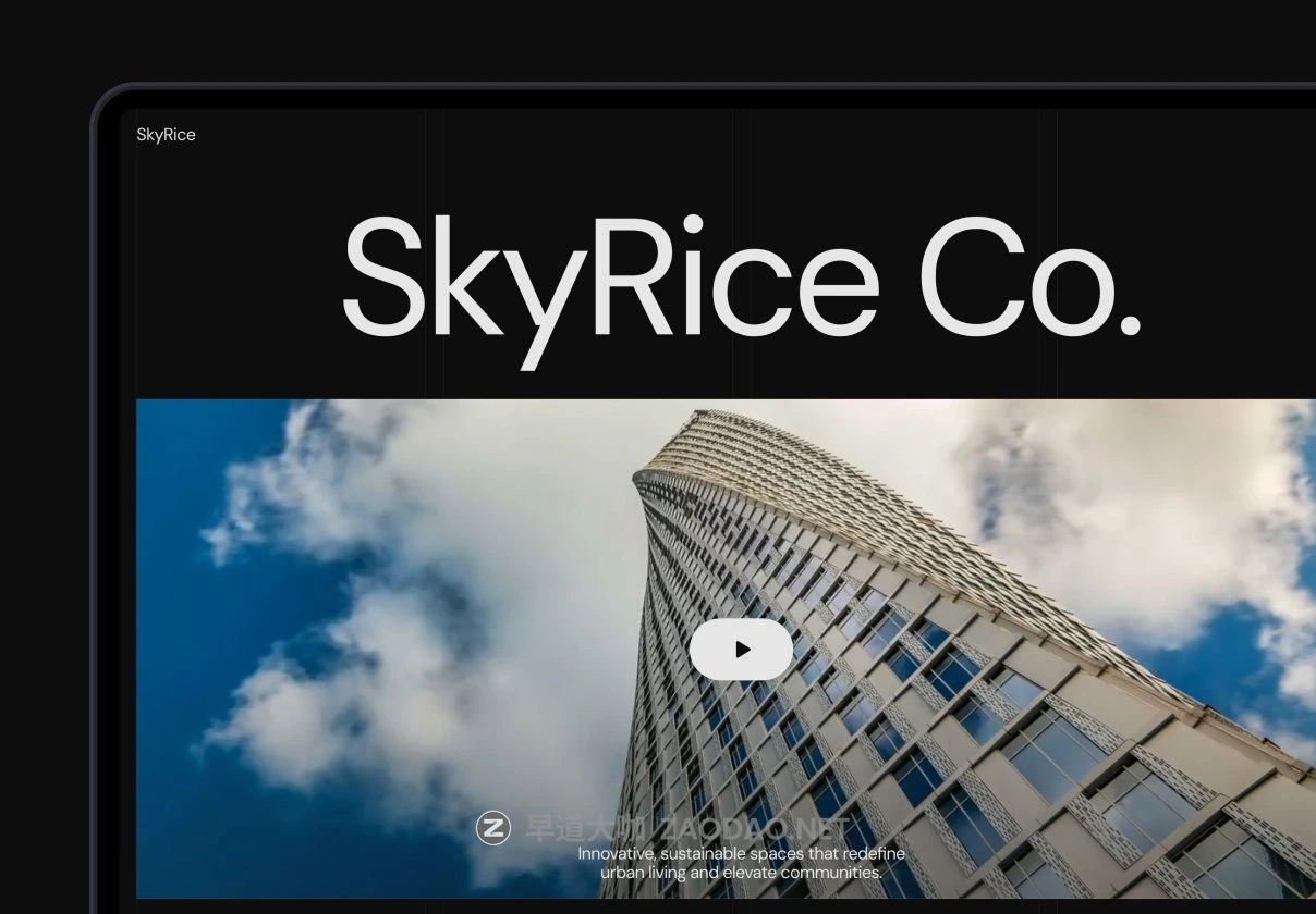 高级房地产开发商公司官网网站登录页面WEB UI设计Figma模板素材 SkyRice – Real Estate Company Website插图 高级房地产开发商公司官网网站登录页面WEB UI设计Figma模板素材 SkyRice – Real Estate Company Website插图