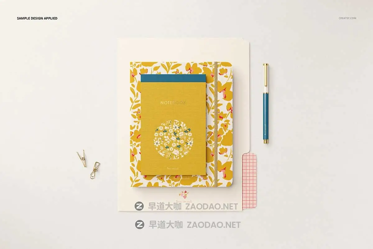 5款逼真办公文具笔记本钢笔文件夹Vi设计展示PS贴图样机模板素材 Stationery Set Mockup Set v.1插图3 5款逼真办公文具笔记本钢笔文件夹Vi设计展示PS贴图样机模板素材 Stationery Set Mockup Set v.1插图3