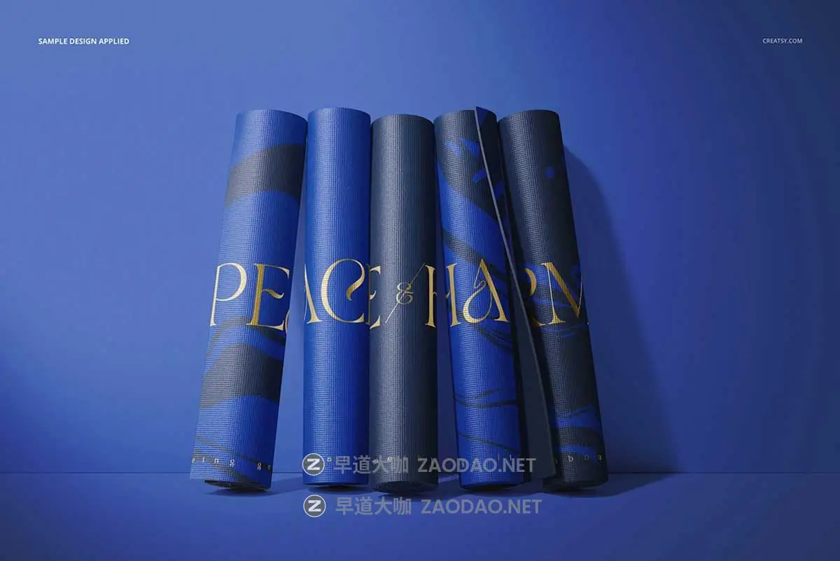 6款真实健身体操运动瑜伽垫地垫印花图案设计展示效果图PS贴图样机模板 Yoga Mat Mockup Set v.1插图10 6款真实健身体操运动瑜伽垫地垫印花图案设计展示效果图PS贴图样机模板 Yoga Mat Mockup Set v.1插图10