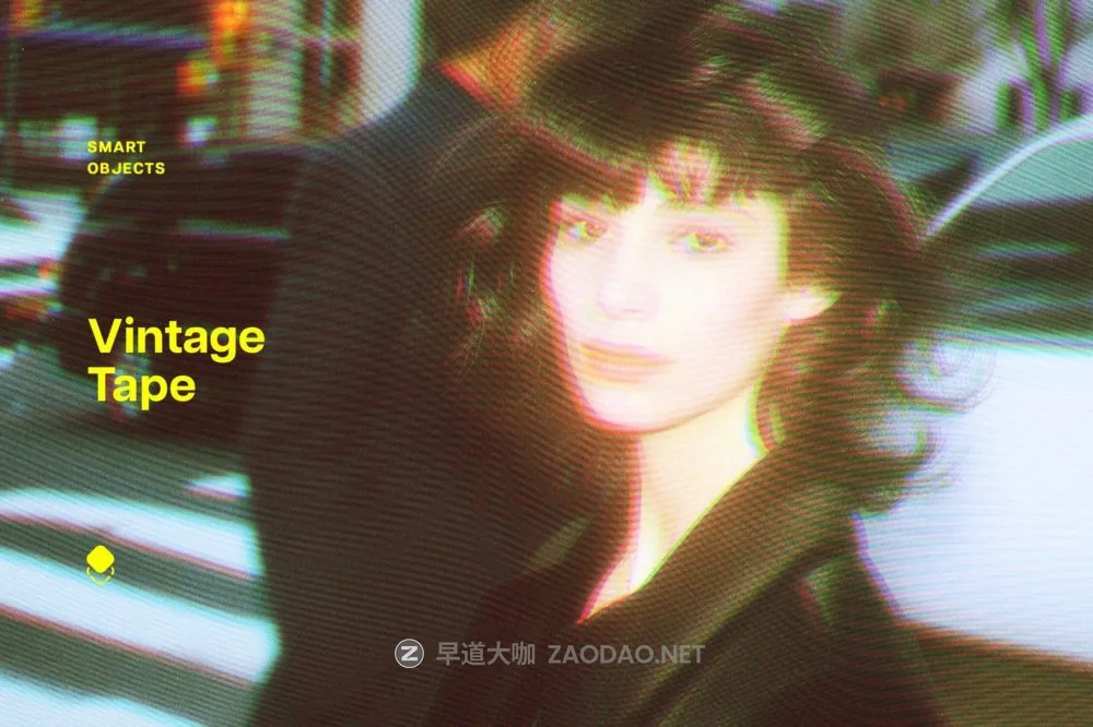 复古故障错位条纹失真照片效果ps特效滤镜样机 Vintage Tape Photo Effect插图 复古故障错位条纹失真照片效果ps特效滤镜样机 Vintage Tape Photo Effect插图