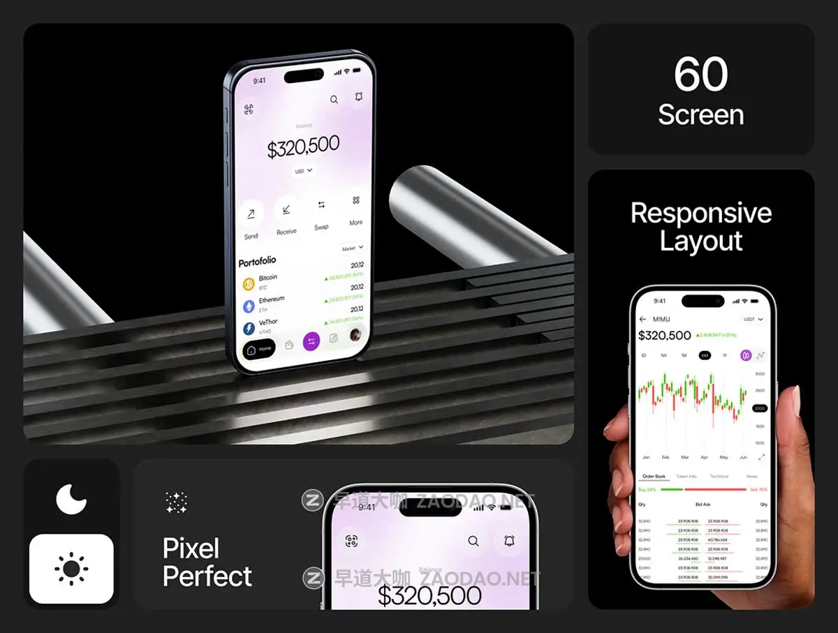 60+屏金融理财财务管理加密电子钱包APP UI界面设计Figma模板套件 Walcy – Crypto Wallet Mobile UI KIT插图1 60+屏金融理财财务管理加密电子钱包APP UI界面设计Figma模板套件 Walcy – Crypto Wallet Mobile UI KIT插图1