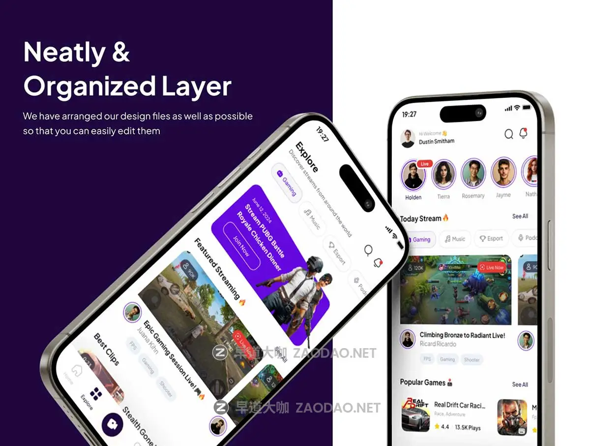 50+屏高级社交体育赛事游戏在线直播应用程序APP UI界面设计Figma模板套件素材 MainStream – Live Streaming Game Premium UI KIts App插图4 50+屏高级社交体育赛事游戏在线直播应用程序APP UI界面设计Figma模板套件素材 MainStream – Live Streaming Game Premium UI KIts App插图4