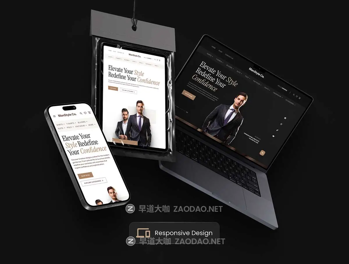 45屏高级响应式男士服装在线购买电子商城网站WEB UI界面设计Figma模板套件 Men’s Fashion Website UI Kit – Responsive E-Commerce Design插图7 45屏高级响应式男士服装在线购买电子商城网站WEB UI界面设计Figma模板套件 Men’s Fashion Website UI Kit – Responsive E-Commerce Design插图7