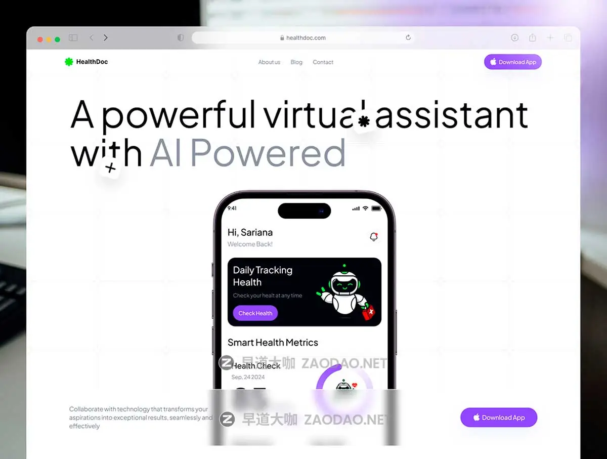 响应式Ai智能医疗健康医院网站登录界面WEB UI设计Figma模板素材 HealtDoc – Website插图4 响应式Ai智能医疗健康医院网站登录界面WEB UI设计Figma模板素材 HealtDoc – Website插图4