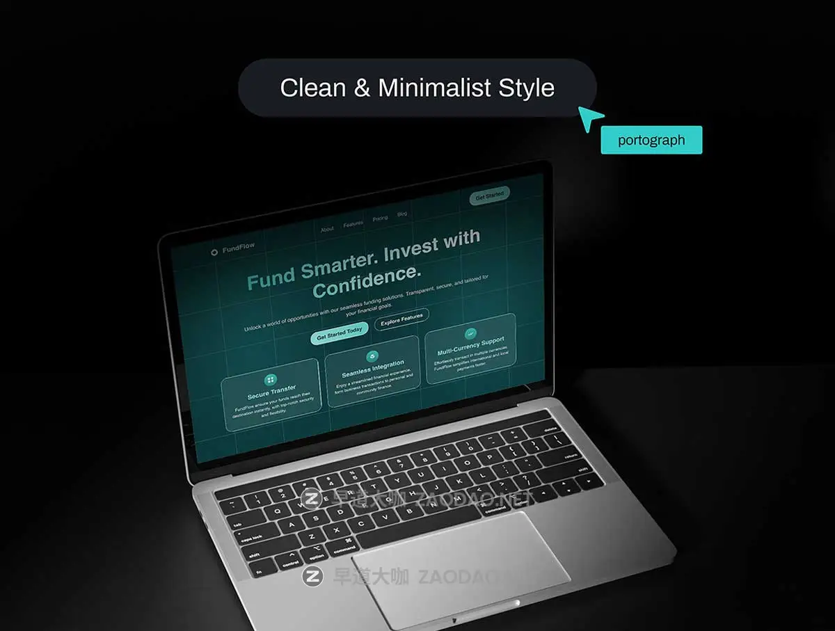 响应式金融网络科技技术信息服务网站WEB UI界面设计Figma模板 FundFlow – Finance Funding Landing Page插图3 响应式金融网络科技技术信息服务网站WEB UI界面设计Figma模板 FundFlow – Finance Funding Landing Page插图3