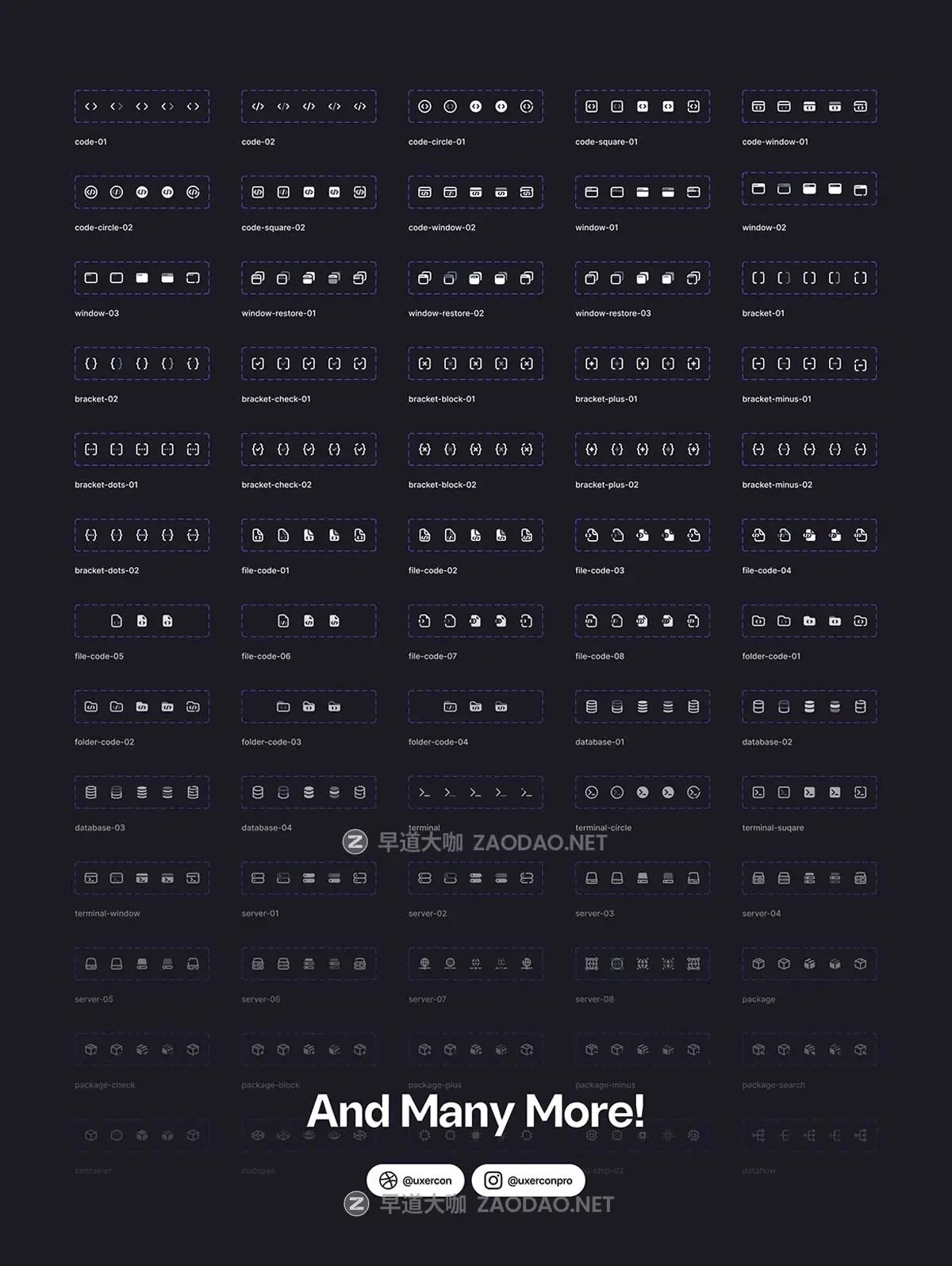 65款网站WEB&APP UI界面设计矢量线条Icons图标PNG/Figma格式素材 Developments – Uxercon Icon Pack插图8 65款网站WEB&APP UI界面设计矢量线条Icons图标PNG/Figma格式素材 Developments – Uxercon Icon Pack插图8