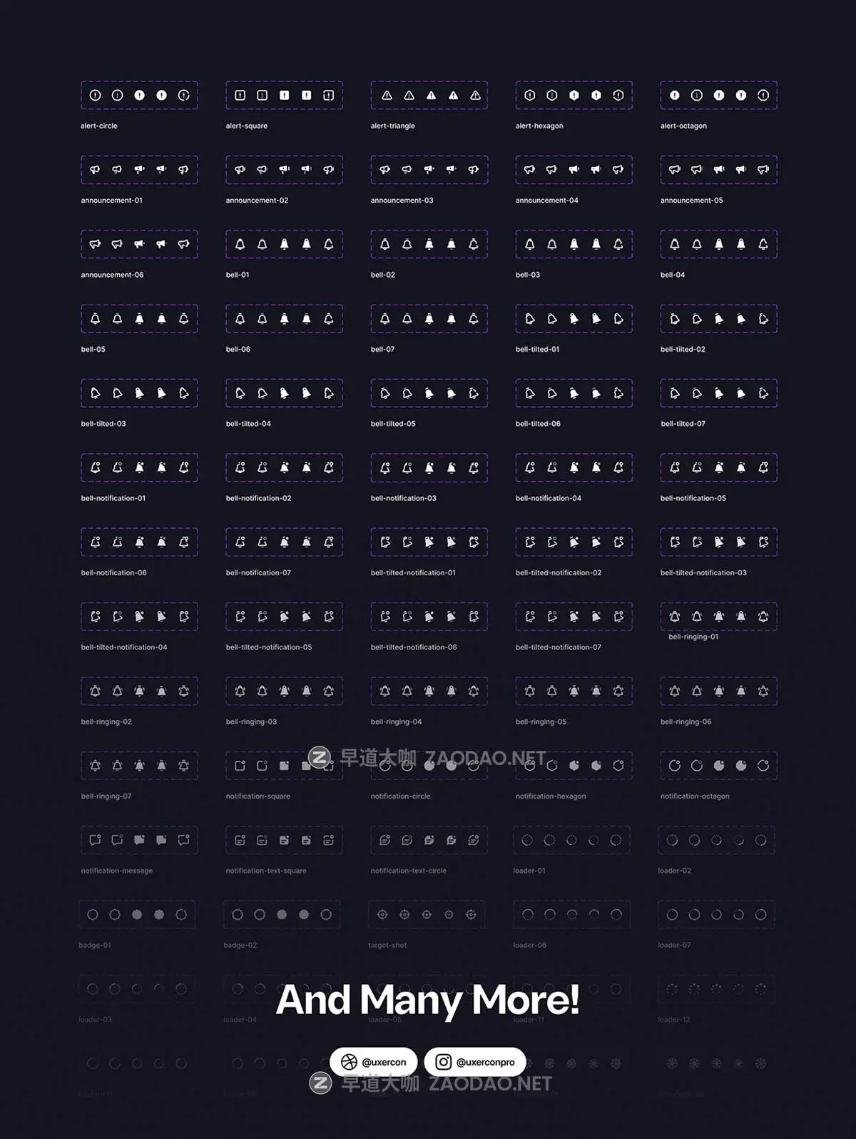 108款圆润警示警报旋转切换矢量图标Icons设计Figma/PNG格式素材 Alert, Spinner & Toggle – Uxercon Icon Pack插图9 108款圆润警示警报旋转切换矢量图标Icons设计Figma/PNG格式素材 Alert, Spinner & Toggle – Uxercon Icon Pack插图9