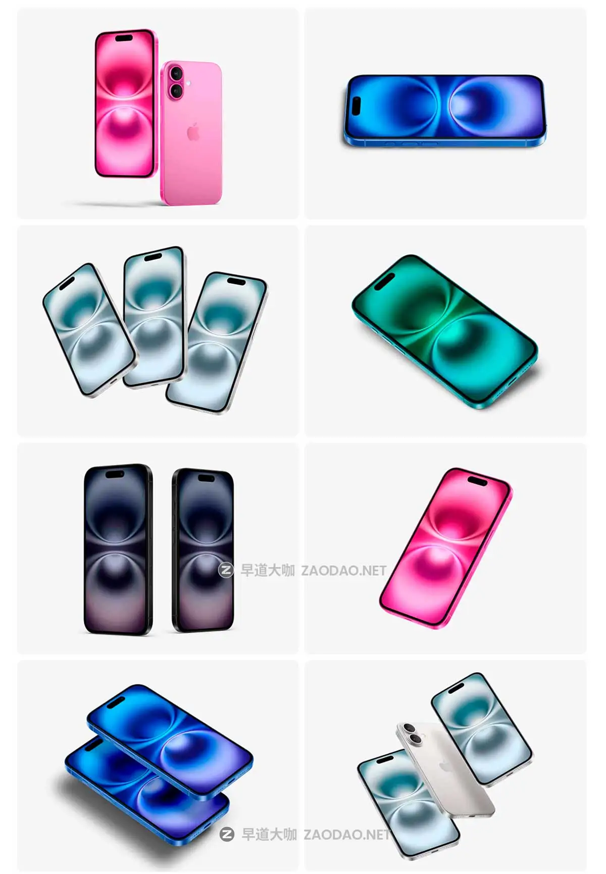 23款超逼真苹果iPhone 16手机UI广告设计展示贴图样机PS/Figma/Sketch格式素材 iPhone 16 Mockups插图2 23款超逼真苹果iPhone 16手机UI广告设计展示贴图样机PS/Figma/Sketch格式素材 iPhone 16 Mockups插图2