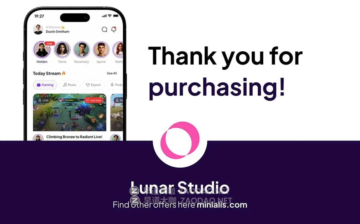 50+屏高级社交体育赛事游戏在线直播应用程序APP UI界面设计Figma模板套件素材 MainStream – Live Streaming Game Premium UI KIts App插图6 50+屏高级社交体育赛事游戏在线直播应用程序APP UI界面设计Figma模板套件素材 MainStream – Live Streaming Game Premium UI KIts App插图6