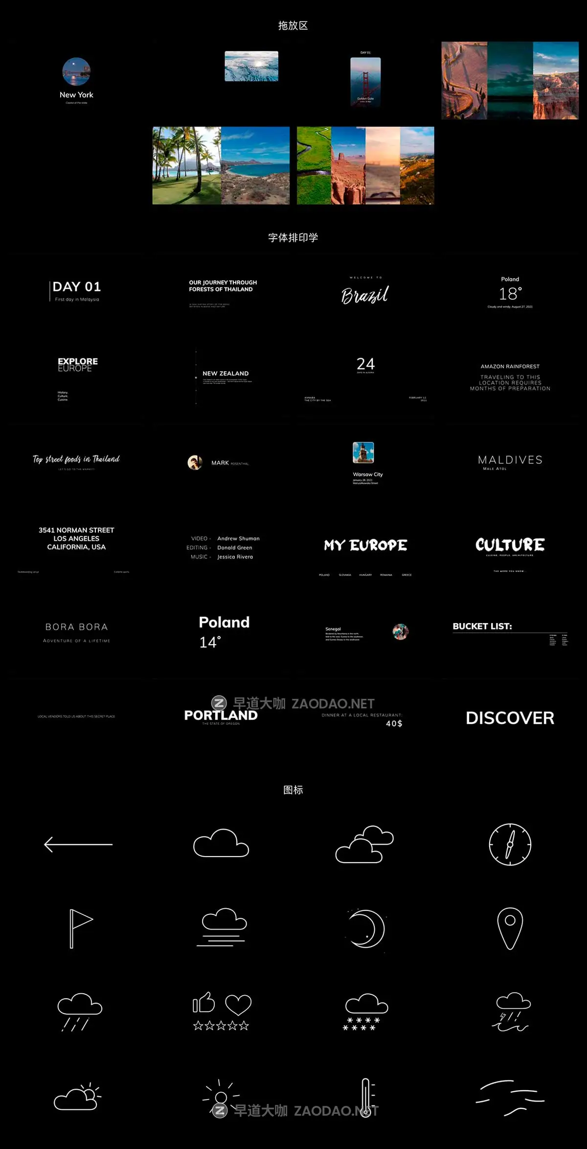 达芬奇预设 88组旅行度假Vlog视频地图路线标题排版天气图标标题动画达芬奇预设插件 MotionVFX – mJourney for DaVinci Resolve插图12 达芬奇预设 88组旅行度假Vlog视频地图路线标题排版天气图标标题动画达芬奇预设插件 MotionVFX – mJourney for DaVinci Resolve插图12