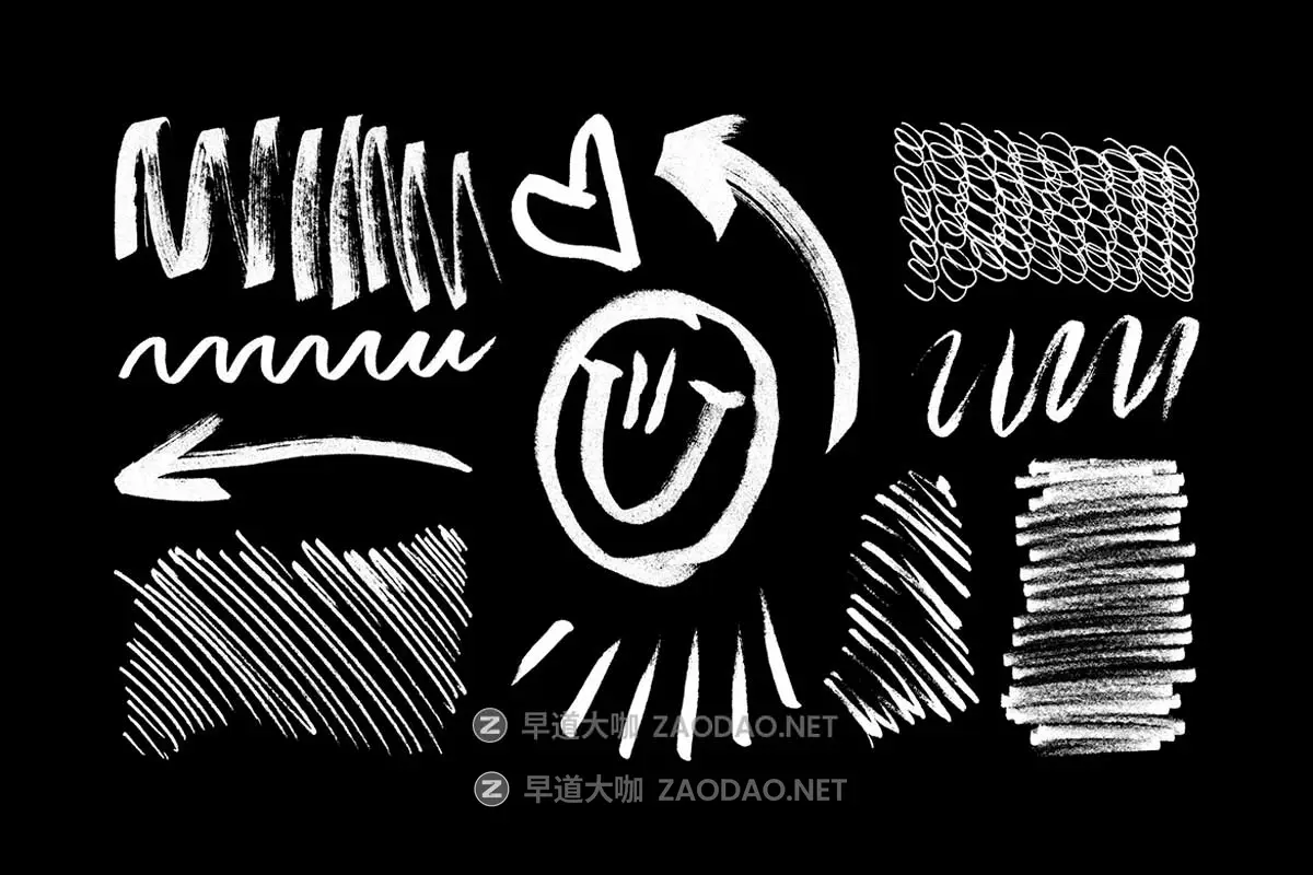 85款潮流嘻哈潮流街头随意乱涂乱画涂鸦风手绘线条箭头心形微笑PNG免抠图设计素材 85 Marker Elements插图4 85款潮流嘻哈潮流街头随意乱涂乱画涂鸦风手绘线条箭头心形微笑PNG免抠图设计素材 85 Marker Elements插图4