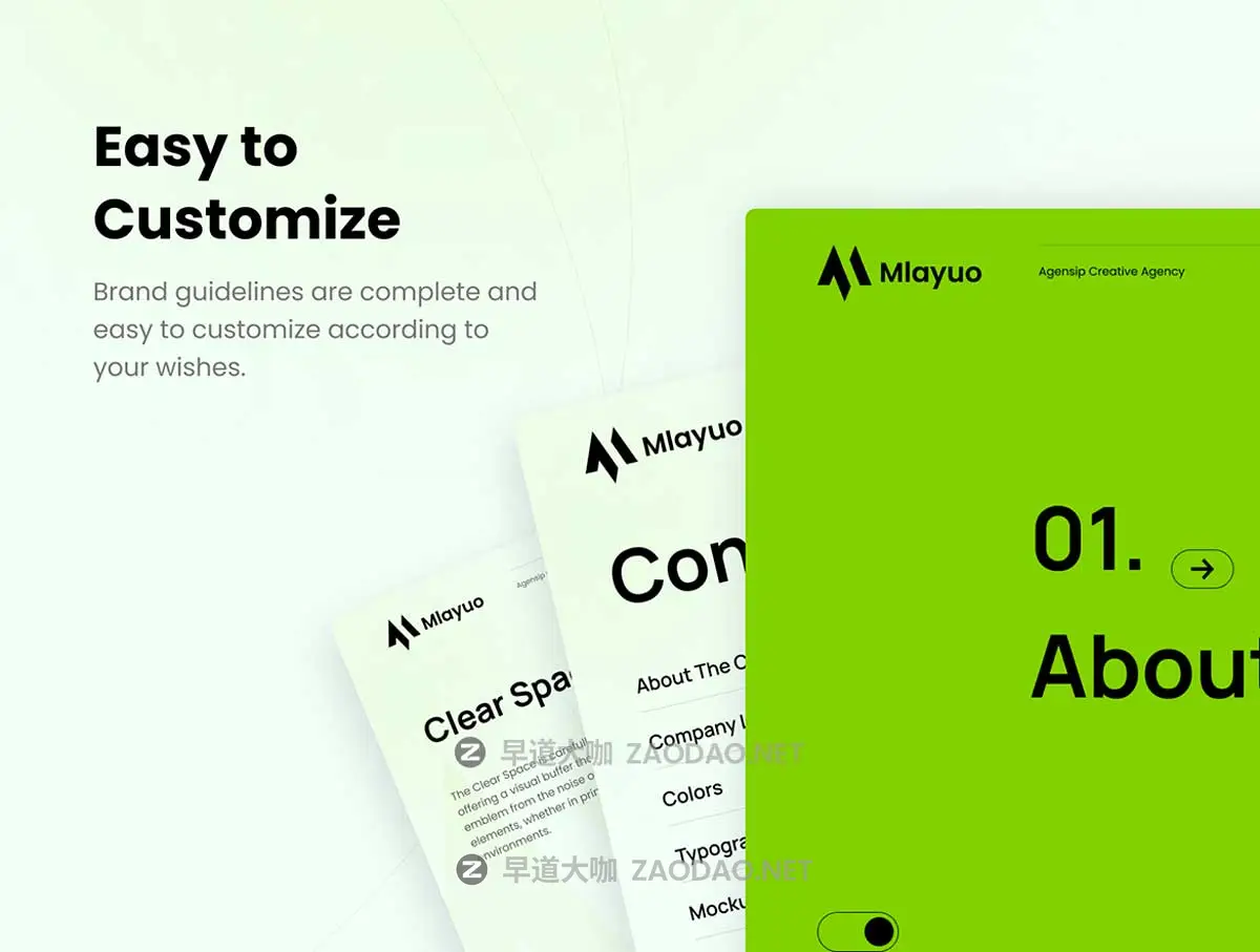 40+页多功能体育VI画册品牌指南手册设计Figma/Sketch/XD格式模板素材 Mlayuo – Sport Brand Guidelines插图4 40+页多功能体育VI画册品牌指南手册设计Figma/Sketch/XD格式模板素材 Mlayuo – Sport Brand Guidelines插图4