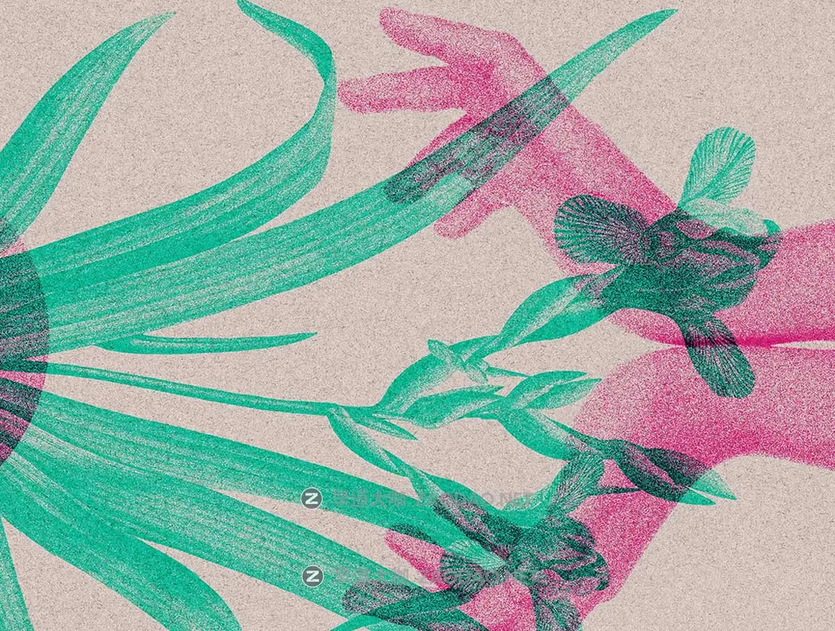 复古流行Riso印刷双重曝光颗粒燥点纹理照片效果PS特效滤镜插件样机模板 Risograph – Photoshop Effect插图4 复古流行Riso印刷双重曝光颗粒燥点纹理照片效果PS特效滤镜插件样机模板 Risograph – Photoshop Effect插图4