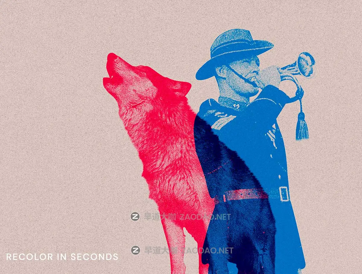 复古流行Riso印刷双重曝光颗粒燥点纹理照片效果PS特效滤镜插件样机模板 Risograph – Photoshop Effect插图6 复古流行Riso印刷双重曝光颗粒燥点纹理照片效果PS特效滤镜插件样机模板 Risograph – Photoshop Effect插图6