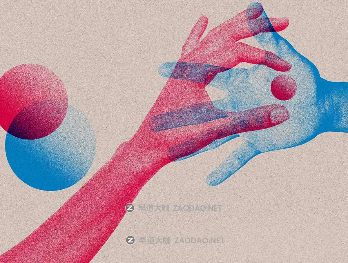 复古流行Riso印刷双重曝光颗粒燥点纹理照片效果PS特效滤镜插件样机模板 Risograph – Photoshop Effect插图1 复古流行Riso印刷双重曝光颗粒燥点纹理照片效果PS特效滤镜插件样机模板 Risograph – Photoshop Effect插图1