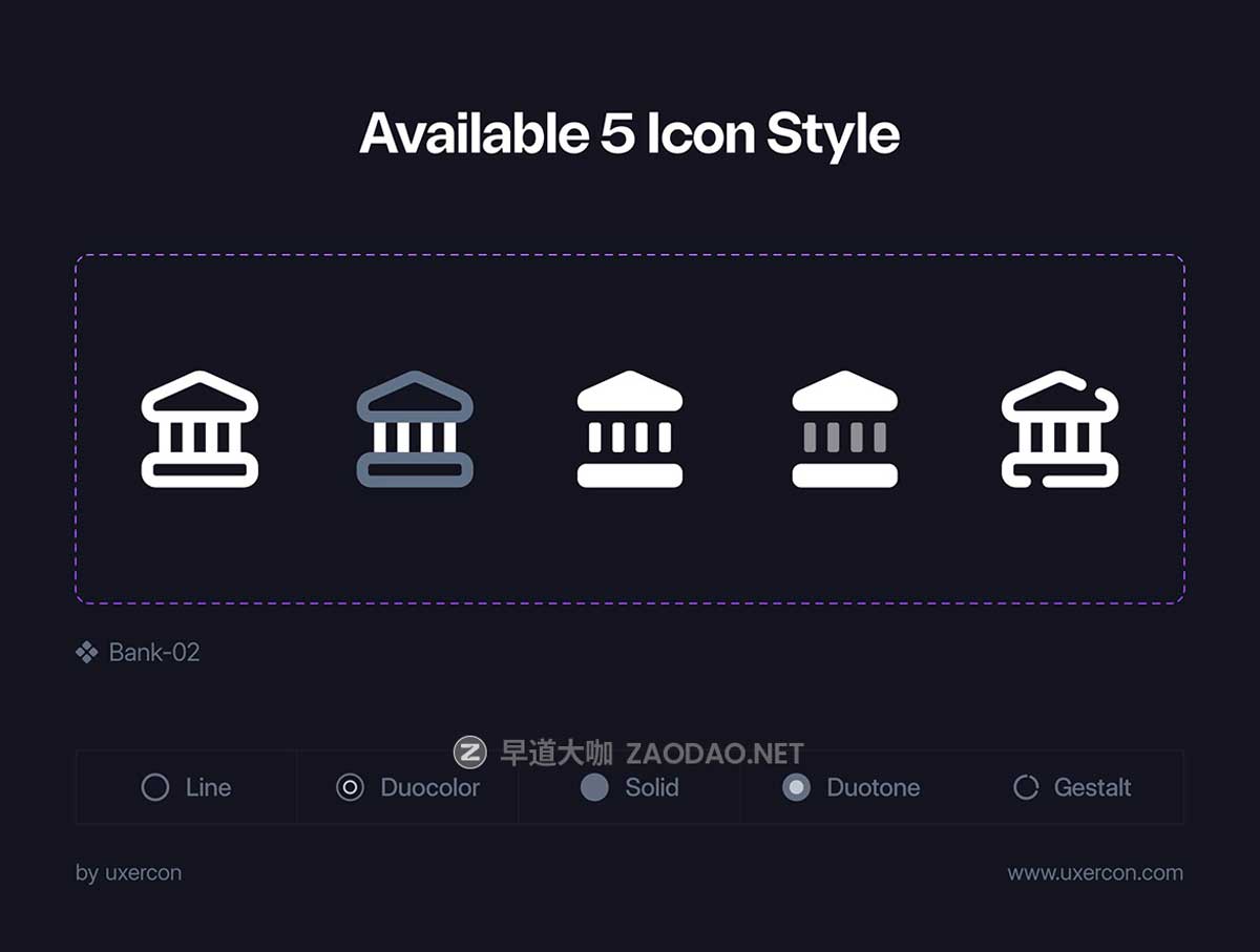 100款多功能财务金融支付理财网站WEB&APP UI界面矢量图标Icons设计Figma/PNG格式素材 Finance & Payment – Uxercon Icon Pack插图1