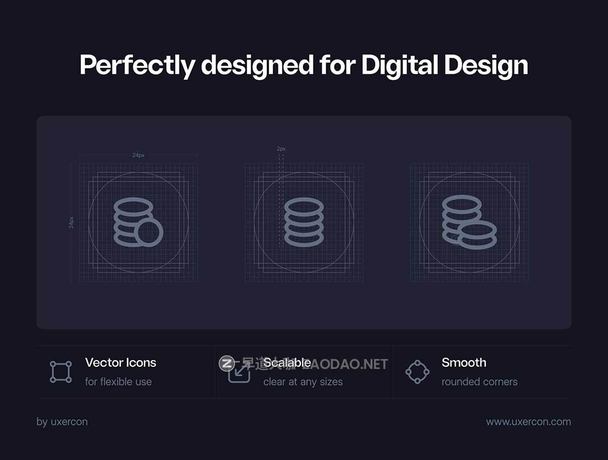 100款多功能财务金融支付理财网站WEB&APP UI界面矢量图标Icons设计Figma/PNG格式素材 Finance & Payment – Uxercon Icon Pack插图4