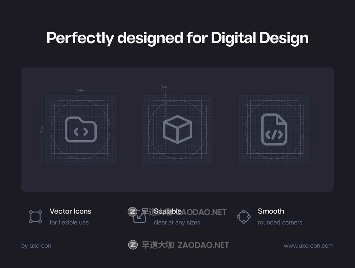 65款网站WEB&APP UI界面设计矢量线条Icons图标PNG/Figma格式素材 Developments – Uxercon Icon Pack插图1 65款网站WEB&APP UI界面设计矢量线条Icons图标PNG/Figma格式素材 Developments – Uxercon Icon Pack插图1