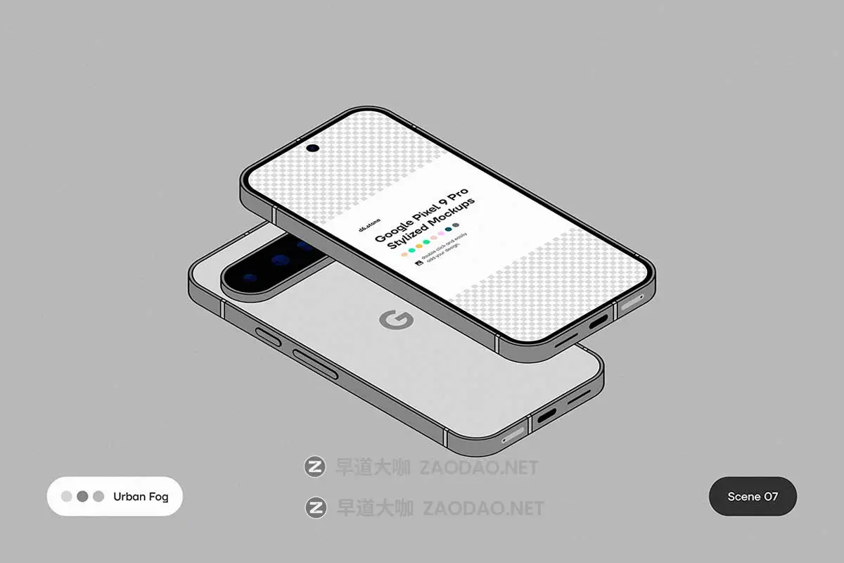 9款卡通风格化谷歌安卓Google Pixel 9 Pro手机UI广告设计展示贴图样机PS/Figma格式素材 Google Pixel 9 Pro Stylized Mockups插图10 9款卡通风格化谷歌安卓Google Pixel 9 Pro手机UI广告设计展示贴图样机PS/Figma格式素材 Google Pixel 9 Pro Stylized Mockups插图10