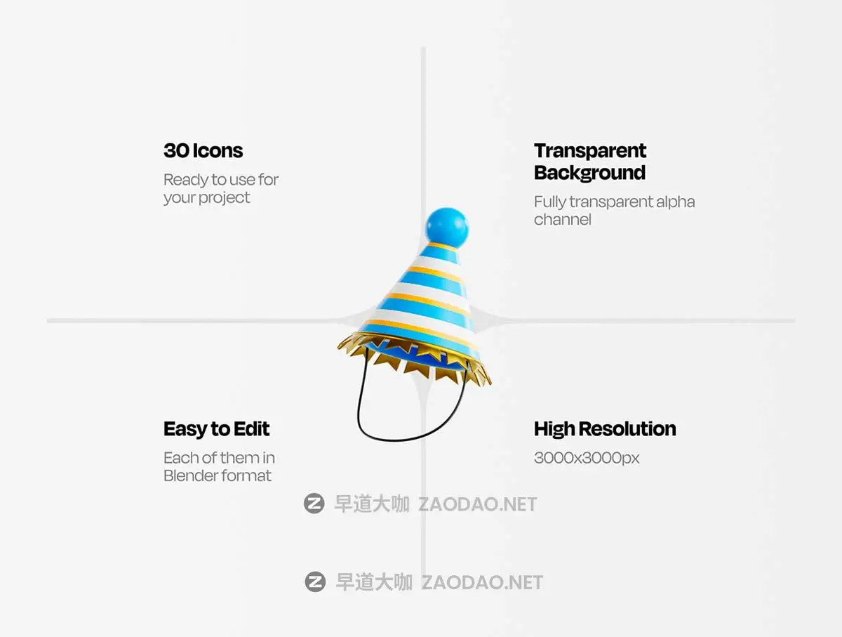 30款2025新年节日派对庆祝3D立体插图图标Icons设计Blender/OBJ/PNG格式素材 New Year 2025 3D Illustration插图1 30款2025新年节日派对庆祝3D立体插图图标Icons设计Blender/OBJ/PNG格式素材 New Year 2025 3D Illustration插图1
