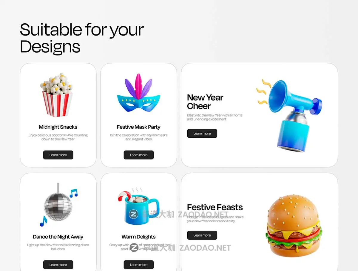 30款2025新年节日派对庆祝3D立体插图图标Icons设计Blender/OBJ/PNG格式素材 New Year 2025 3D Illustration插图2 30款2025新年节日派对庆祝3D立体插图图标Icons设计Blender/OBJ/PNG格式素材 New Year 2025 3D Illustration插图2