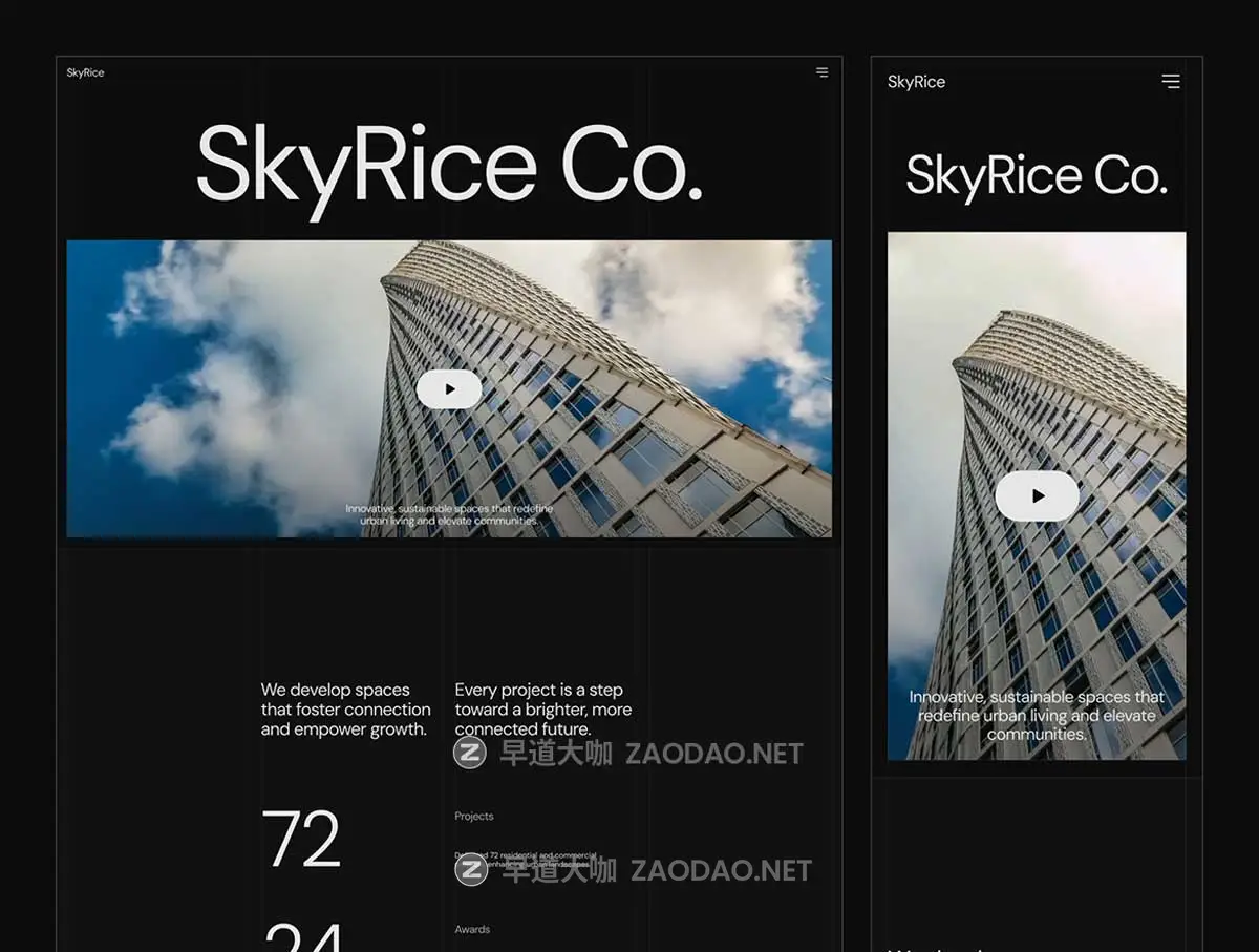 高级房地产开发商公司官网网站登录页面WEB UI设计Figma模板素材 SkyRice – Real Estate Company Website插图3 高级房地产开发商公司官网网站登录页面WEB UI设计Figma模板素材 SkyRice – Real Estate Company Website插图3