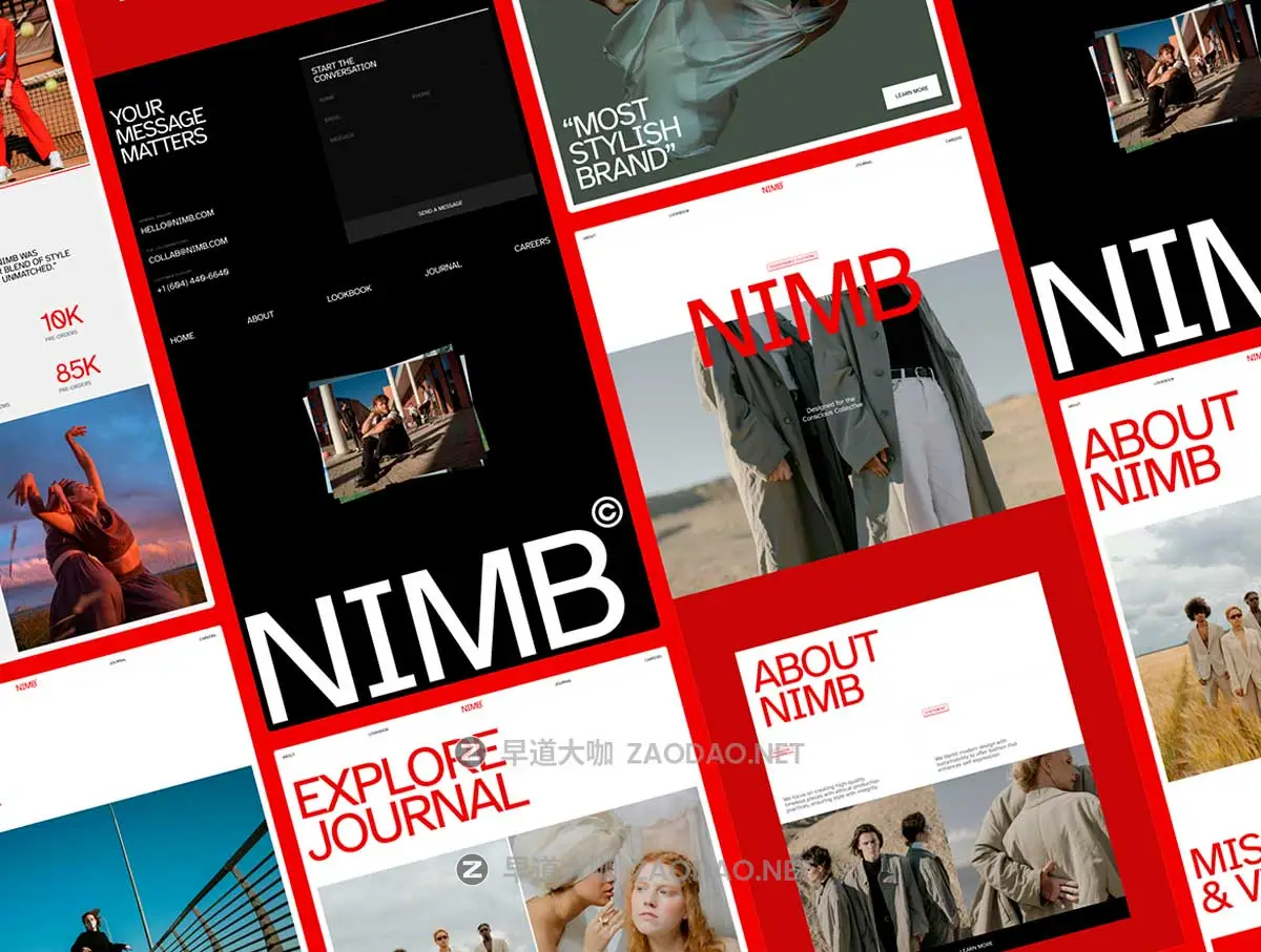 极简时装摄影个人作品集品牌展示网站WEB UI界面设计Figma模板素材 NIMB – Fashion Brand Website插图6 极简时装摄影个人作品集品牌展示网站WEB UI界面设计Figma模板素材 NIMB – Fashion Brand Website插图6