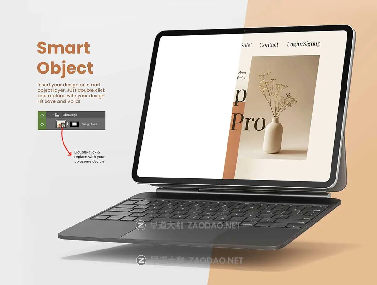 14款Ins风带键盘苹果iPad Pro M4平板电脑UI界面设计PS贴图样机模板 iPad Pro M4 13 Inch Display + Keyboard Pack插图4 14款Ins风带键盘苹果iPad Pro M4平板电脑UI界面设计PS贴图样机模板 iPad Pro M4 13 Inch Display + Keyboard Pack插图4