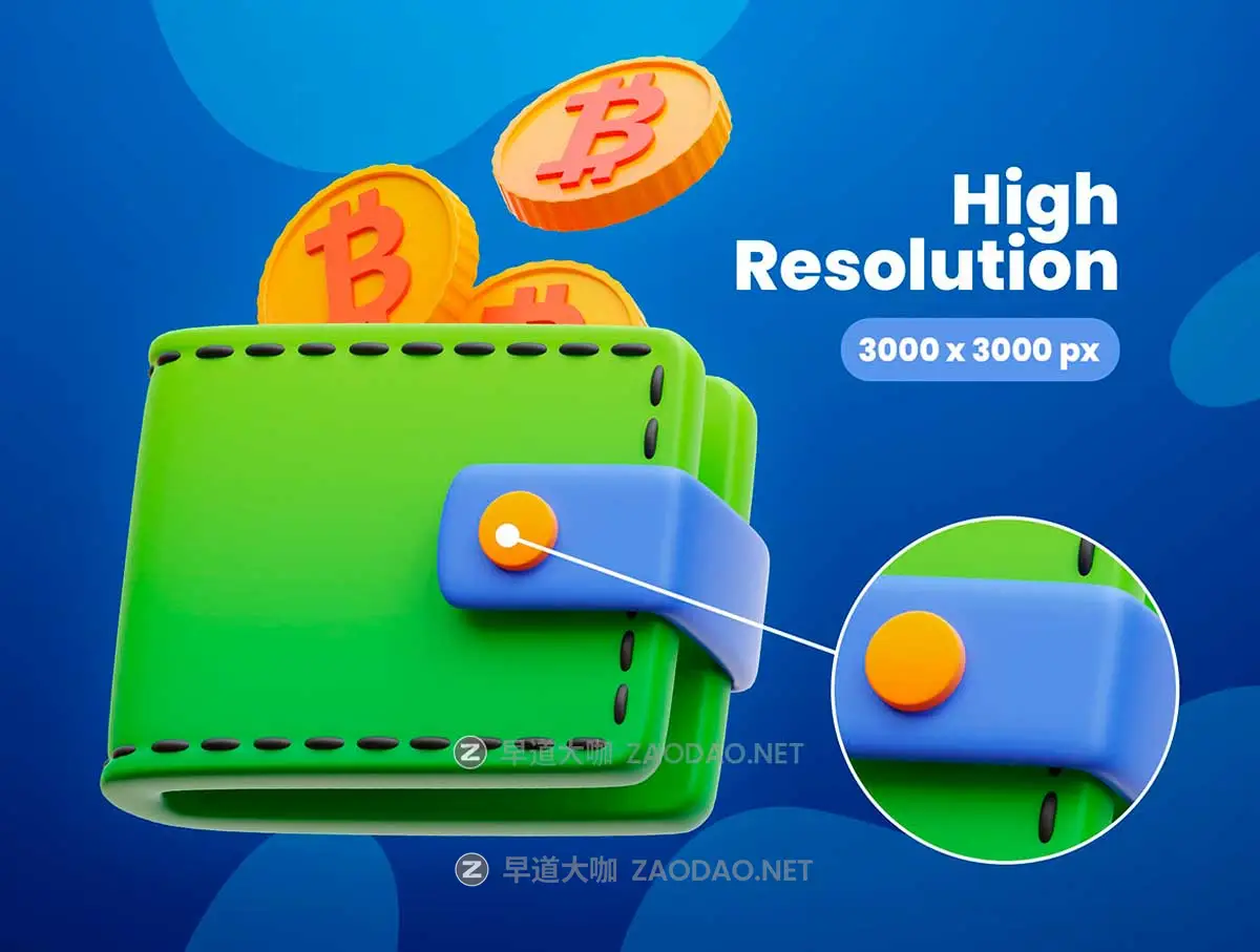 32款高级加密货币比特币金融理财3D图标Icons设计Blender/PNG格式素材 Cryptocurrency 3D Icons插图2 32款高级加密货币比特币金融理财3D图标Icons设计Blender/PNG格式素材 Cryptocurrency 3D Icons插图2