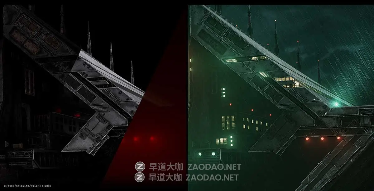 Substance Painter创建复杂科幻赛博朋克军事基地风环境场景An Unexpected Odyssey | EP.2- Environment Texturing With Substance Painter插图3 Substance Painter创建复杂科幻赛博朋克军事基地风环境场景An Unexpected Odyssey | EP.2- Environment Texturing With Substance Painter插图3