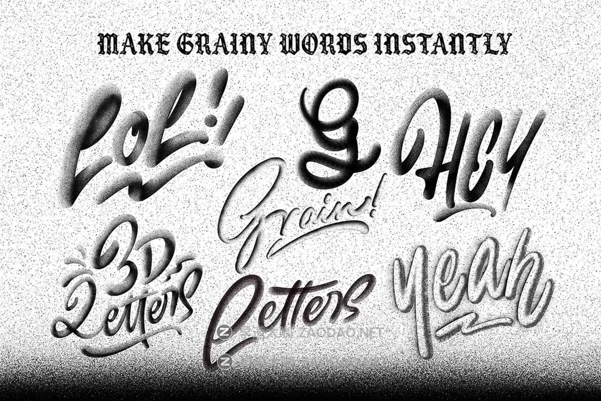 20款复古颗粒燥点3D绘画效果Procreate着色器笔刷画笔素材The Grainers Brush Set插图11 20款复古颗粒燥点3D绘画效果Procreate着色器笔刷画笔素材The Grainers Brush Set插图11