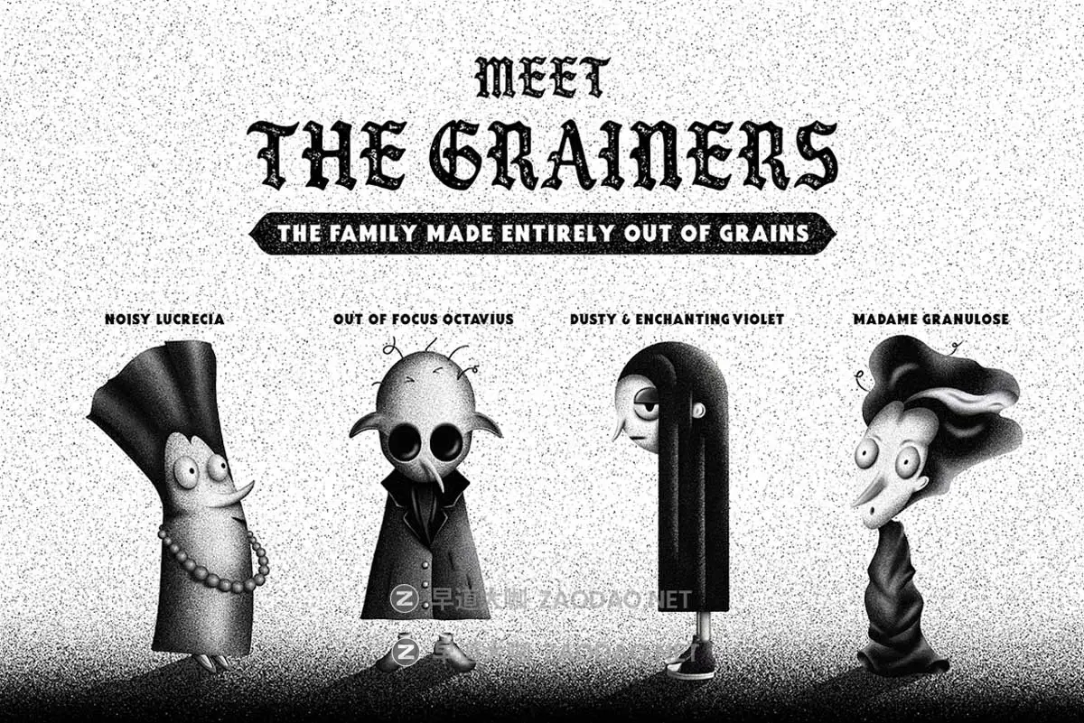 20款复古颗粒燥点3D绘画效果Procreate着色器笔刷画笔素材The Grainers Brush Set插图1 20款复古颗粒燥点3D绘画效果Procreate着色器笔刷画笔素材The Grainers Brush Set插图1