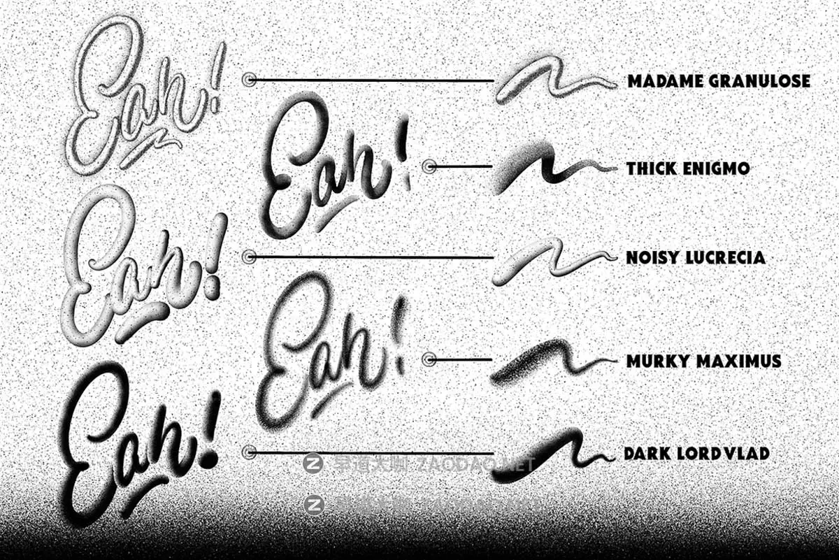 20款复古颗粒燥点3D绘画效果Procreate着色器笔刷画笔素材The Grainers Brush Set插图3 20款复古颗粒燥点3D绘画效果Procreate着色器笔刷画笔素材The Grainers Brush Set插图3