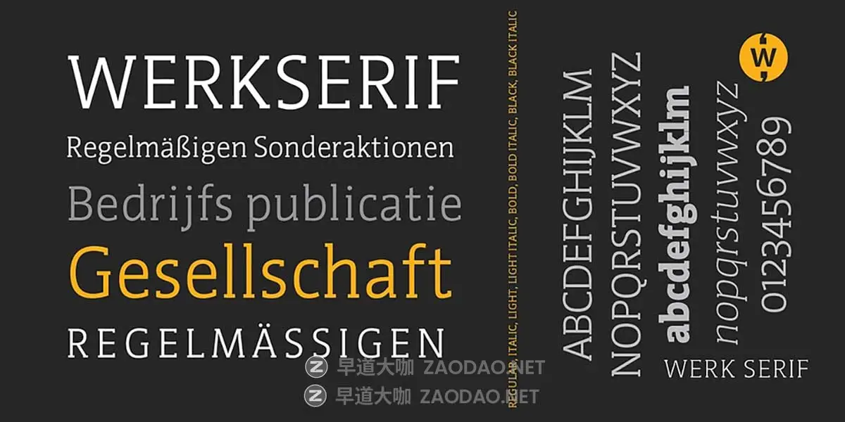 时尚潮流品牌LOGO标牌指示牌杂志海报标题设计无衬线英文字体安装包PSAIWerkSerif font family插图6 时尚潮流品牌LOGO标牌指示牌杂志海报标题设计无衬线英文字体安装包PSAIWerkSerif font family插图6