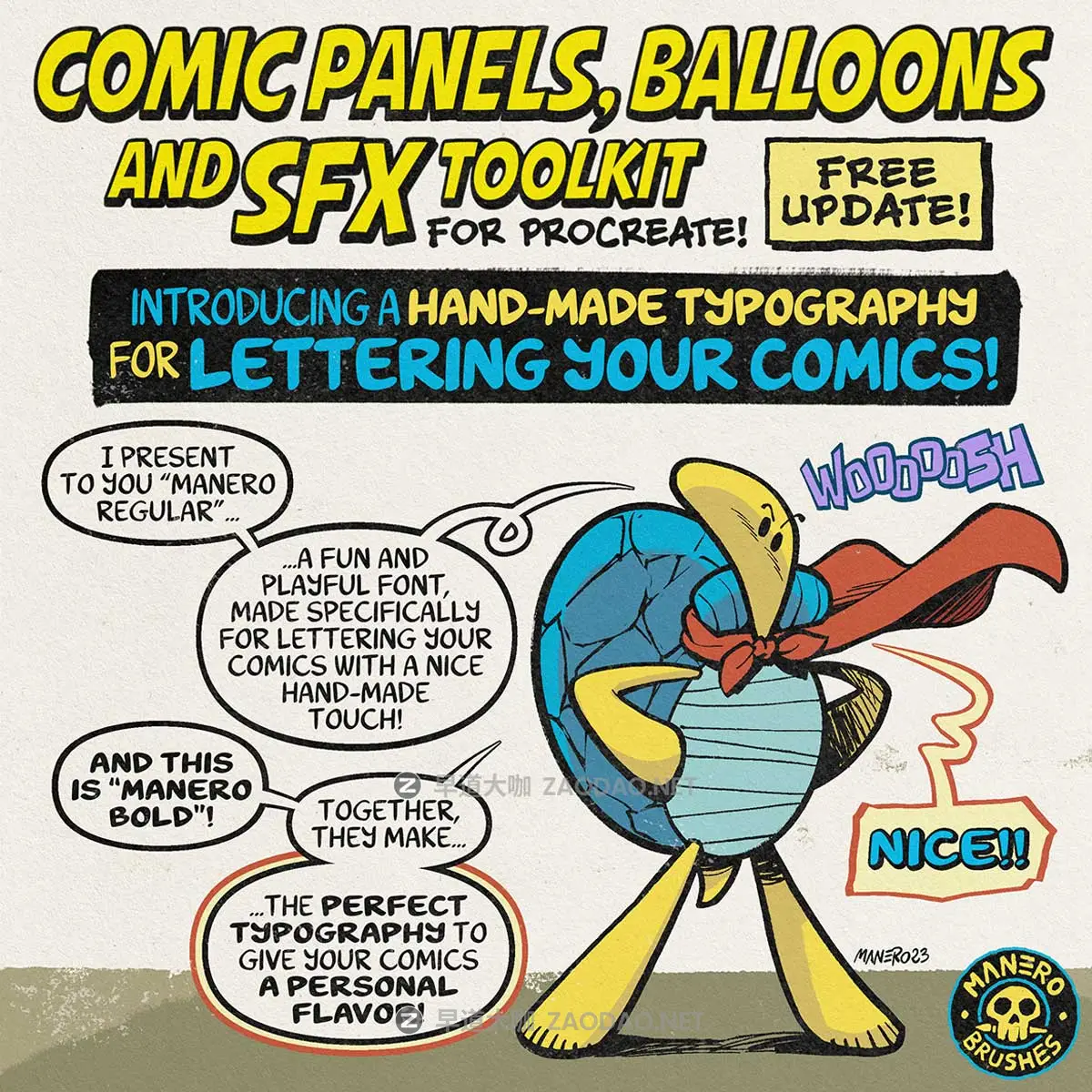 创意趣味动漫对话框气球音效手绘绘画procreate笔刷画笔素材Ultimate Dynamic Comic Panels, Balloons and SFX Toolkit for Procreate插图 创意趣味动漫对话框气球音效手绘绘画procreate笔刷画笔素材Ultimate Dynamic Comic Panels, Balloons and SFX Toolkit for Procreate插图