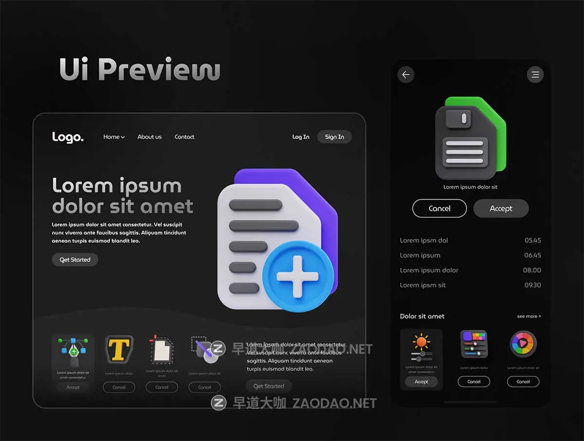 59款3D质感平面设计办公工具图表图标Icons设计Blender/Png格式素材Graphic Design 3D Icon Set插图1 59款3D质感平面设计办公工具图表图标Icons设计Blender/Png格式素材Graphic Design 3D Icon Set插图1