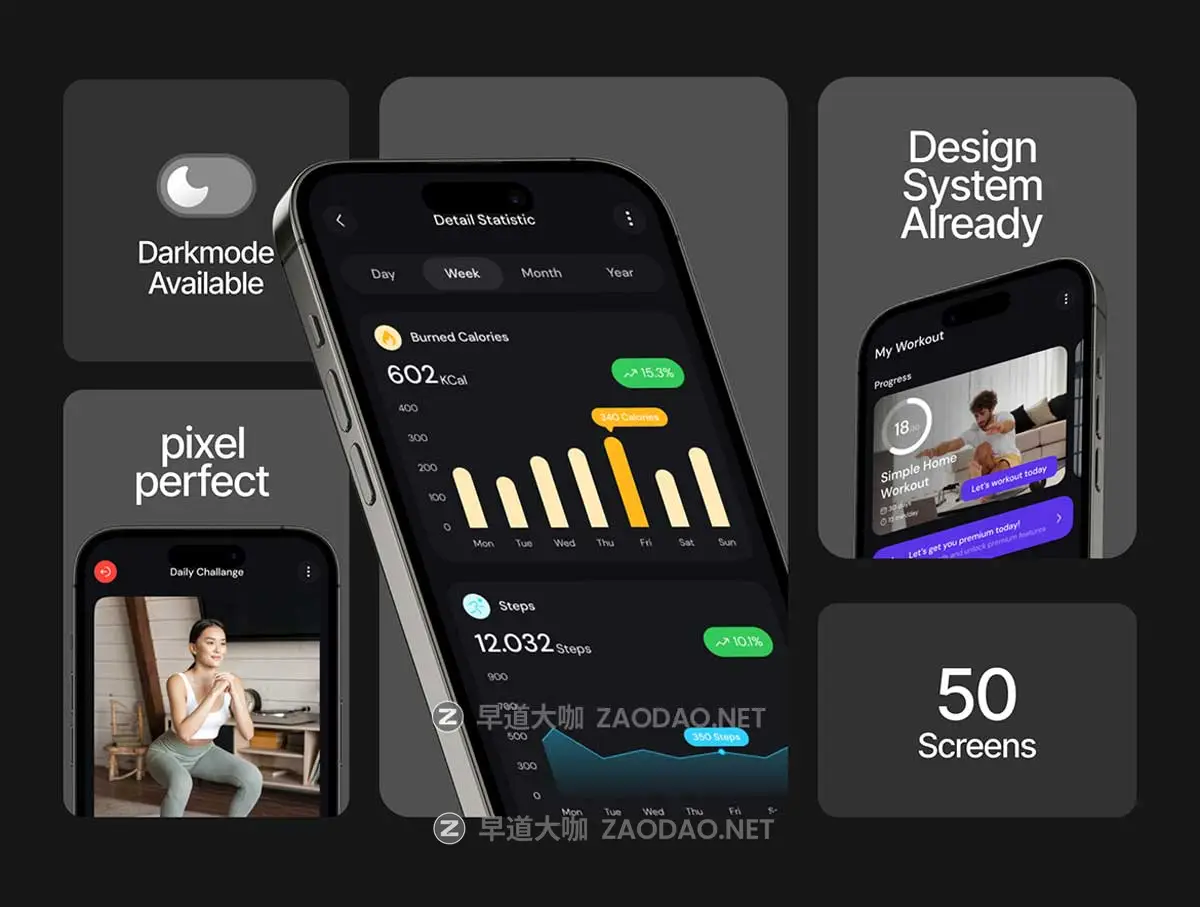 50+屏双配色锻炼健身运动数据跟踪应用程序app ui界面设计figma模板套件SuperFit – Workout & Fitness Mobile App UI Kit插图1 50+屏双配色锻炼健身运动数据跟踪应用程序app ui界面设计figma模板套件SuperFit – Workout & Fitness Mobile App UI Kit插图1