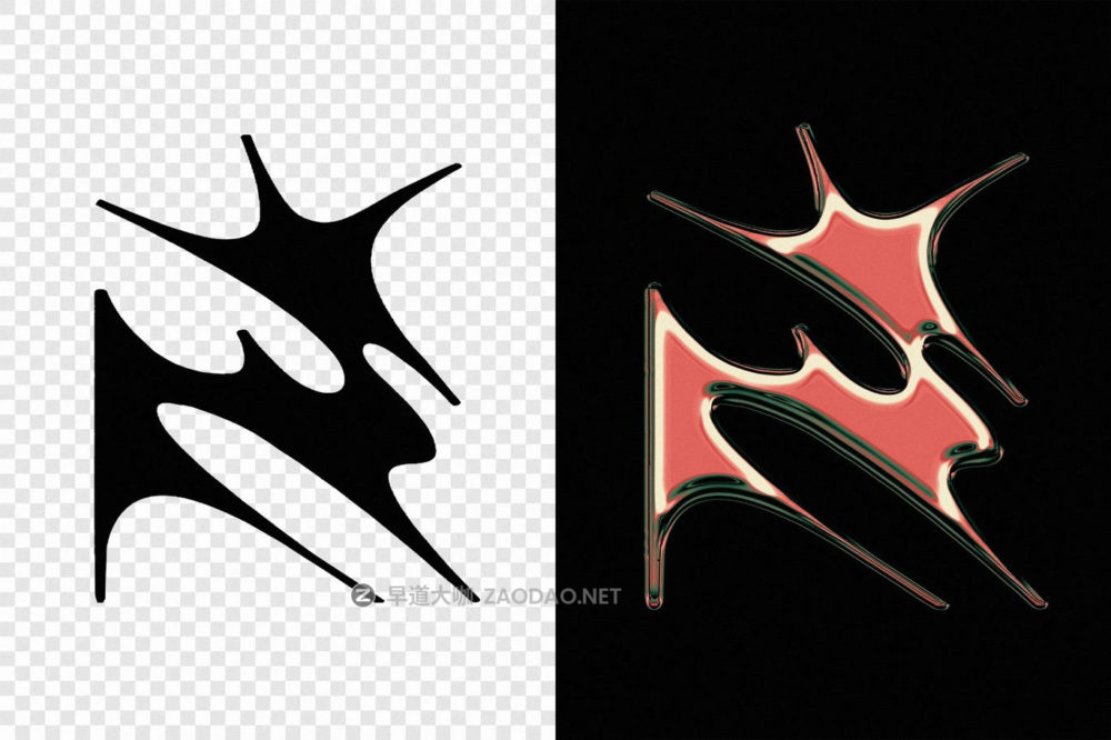 全息渐变闪光y2k金属镀铬效果ps标题文本特效滤镜样机 Metal Chrome Text & Logo Effect插图1