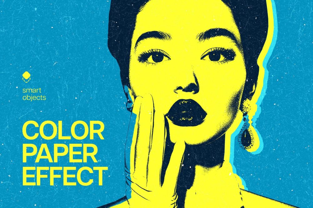 复古炫彩老式漫画照片效果ps特效滤镜样机 Pop Art Photo Effect插图