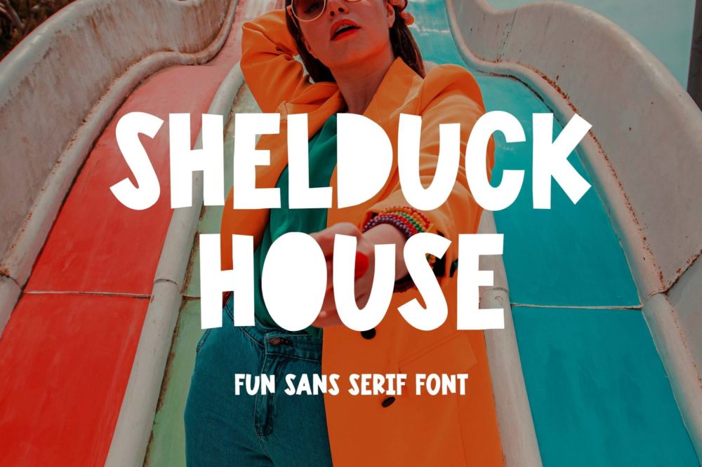 现代优雅品牌服装包装杂志徽标设计无衬线英文字体安装包 Shelduck House Sans Serif Font插图