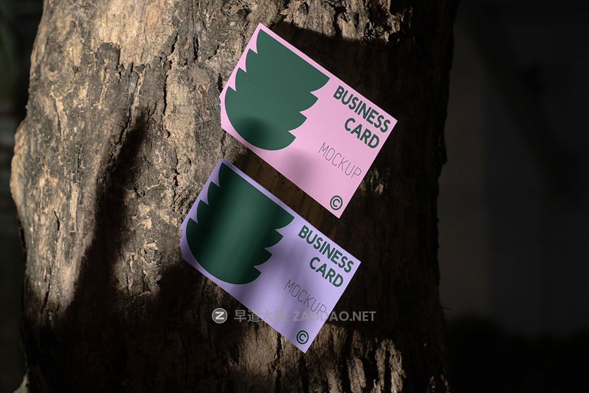 4款时尚商务个人名片卡片会员卡设计vi贴图psd样机模板素材Business Card Mockup – VOL 3插图1