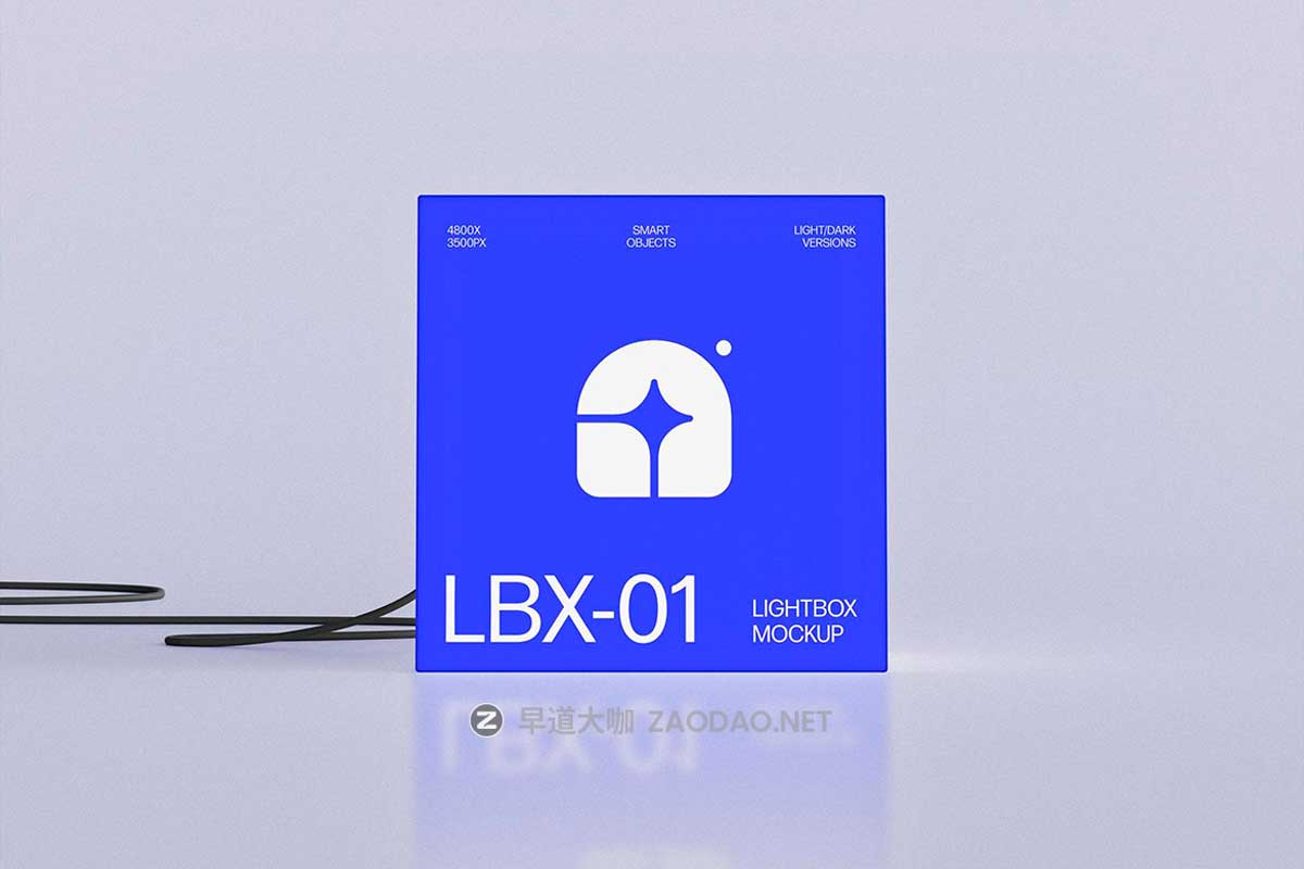 12款创意发光LOGO标牌灯箱设计展示效果图PSD样机模板Frameless Lightbox Signage Mockups插图6